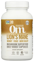 Om Mushroom Lion's Mane Capsules — Memory, Focus & Mood Support (90 Capsules)