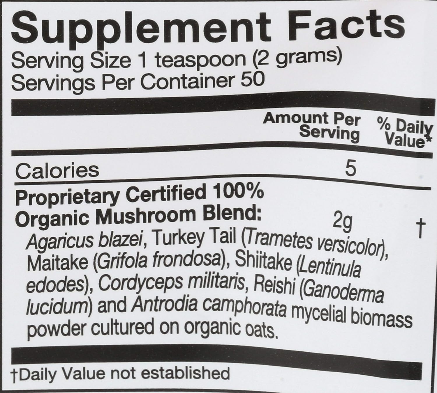 OM Mushroom Superfood Immune Blend Powder – Reishi & Turkey Tail, 3.5 oz, Daily Immune Support
