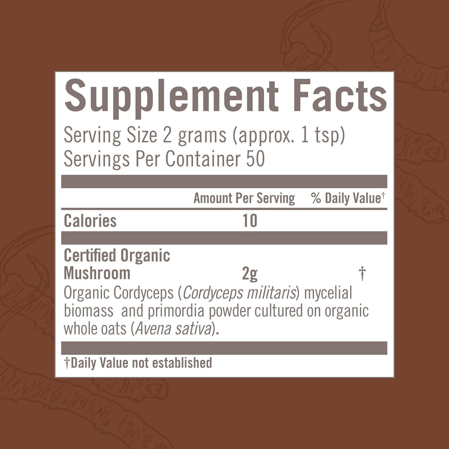 Cordyceps Organic Mushroom Powder | OM Mushroom Superfood – 3.5 oz, 50 Servings, Energy & Endurance