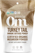 Om Mushroom Superfood Turkey Tail Organic Powder - 3.5 oz, 50 Servings | Immune Support