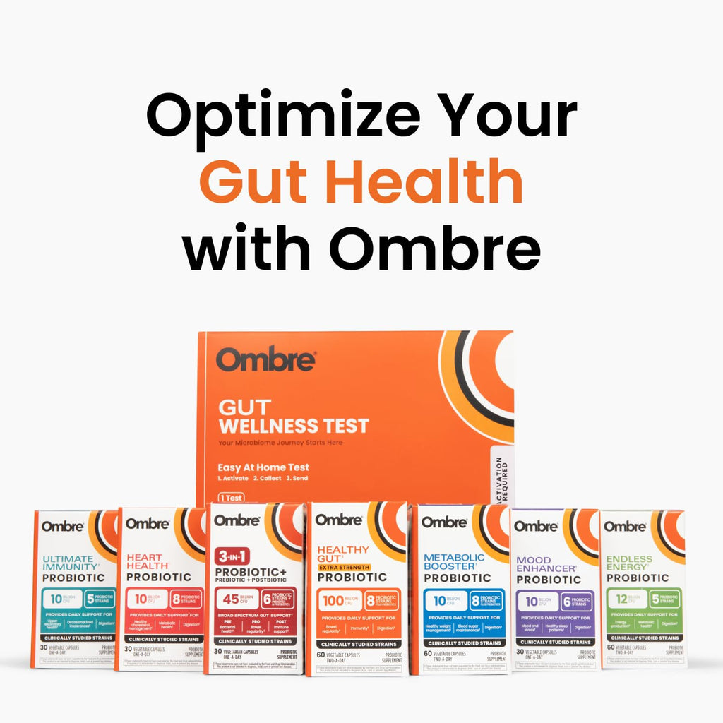 Ombre 3-in-1 Probiotic, Prebiotic and Postbiotic - 45B CFU | 30 Day Supply