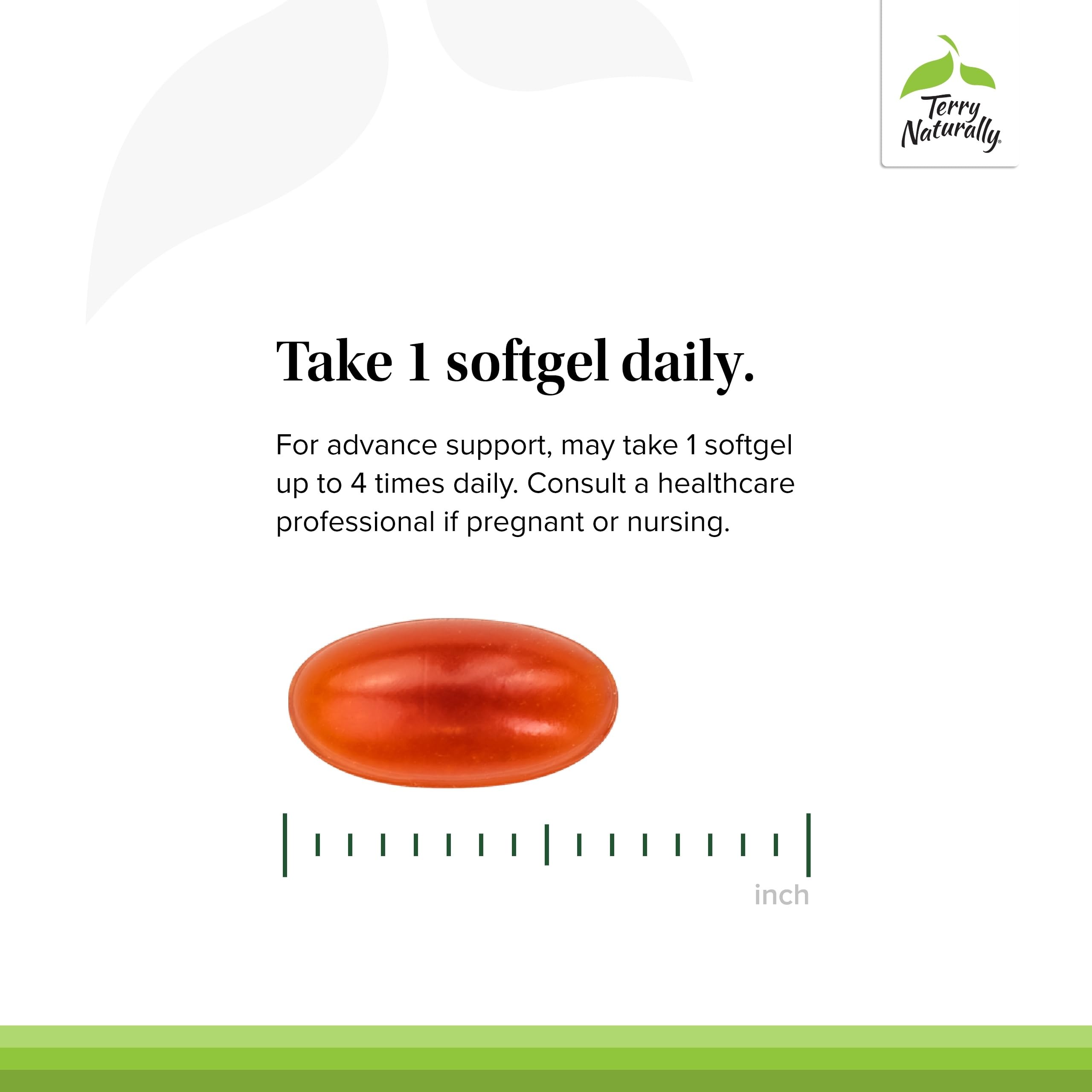 Terry Naturally Omega-7 Dry Eye Relief – Buckthorn Seed Oil Eye Health Supplement (60 Softgels, 2-Pack)