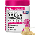 Omega 3 Dog Powder for Skin & Coat – 5.4 oz, Made in USA