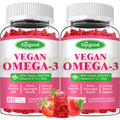 Algae Omega-3 Gummies – Vegan DHA & EPA, Sugar-Free, Strawberry, 120 Count