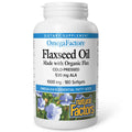 Omega Factors Flaxseed Oil by Natural Factors – 180 Softgels | Omega-3, 6 & 9