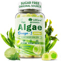 Omega 3 Gummies 2200mg from Algae Oil – DHA 640mg & EPA 290mg | Vegan, Sugar-Free