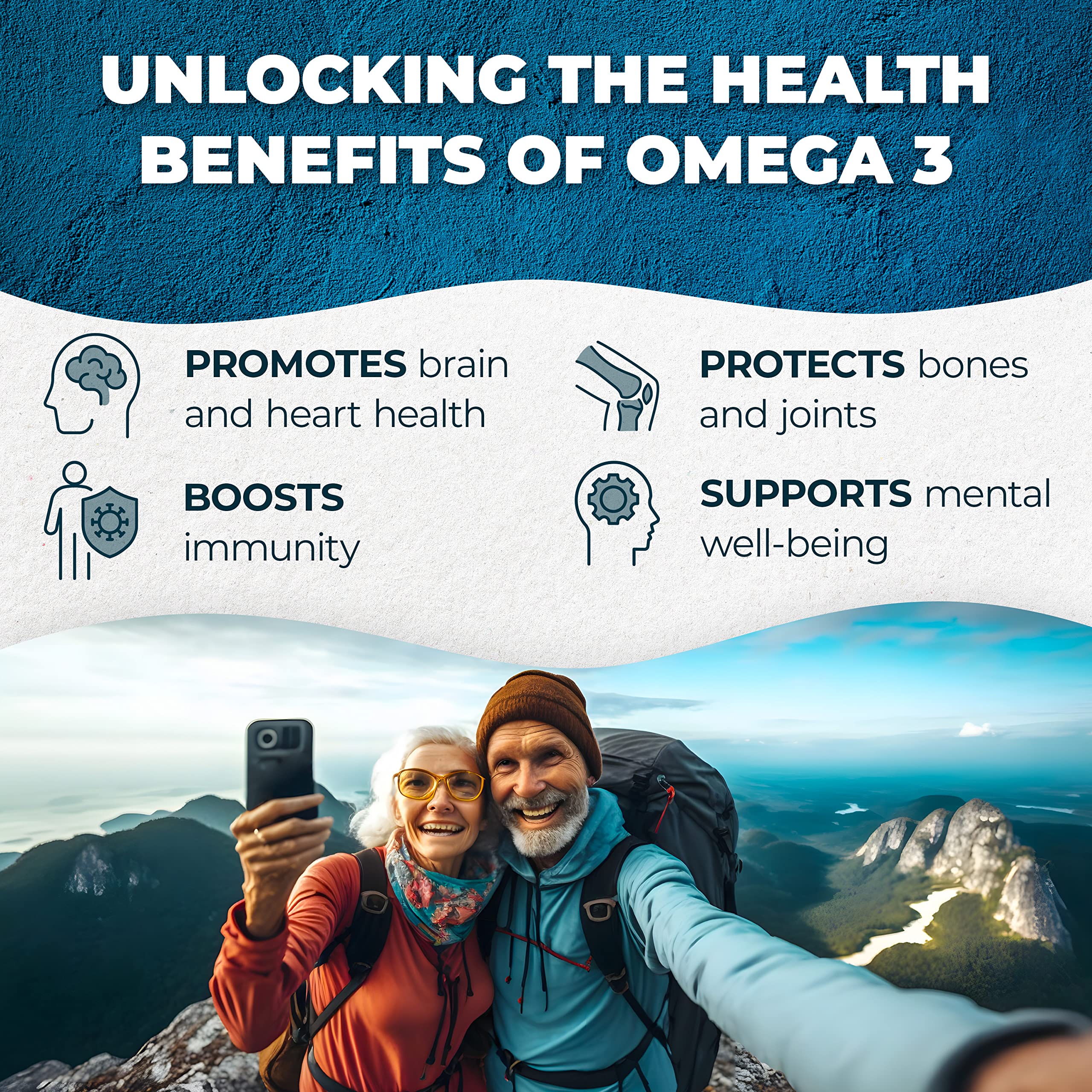 PUREHEALTH RESEARCH Complete Omega-3 Fish Oil Softgels – EPA/DHA, Non-GMO, 90 SoftGels
