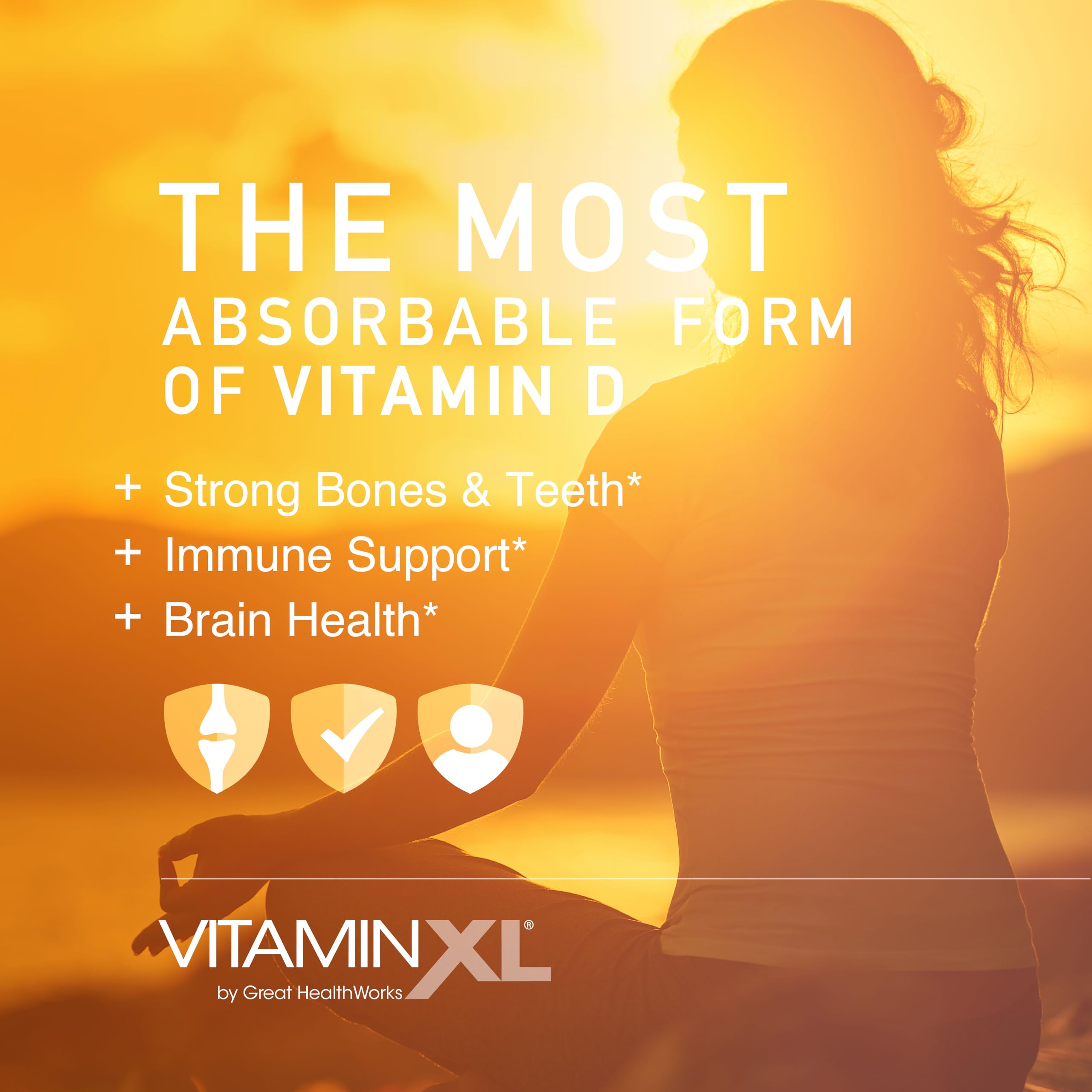 OmegaXL VitaminXL D3 5000 IU Immune Support – 30 Softgels (Non-GMO)