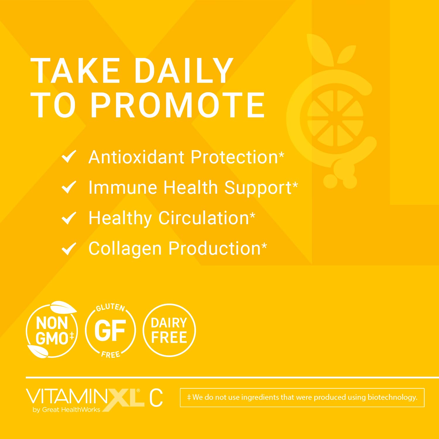 OmegaXL VitaminXL Vitamin C 500 mg — Immune Support, Antioxidant & Collagen Production (30 Vegan Capsules)
