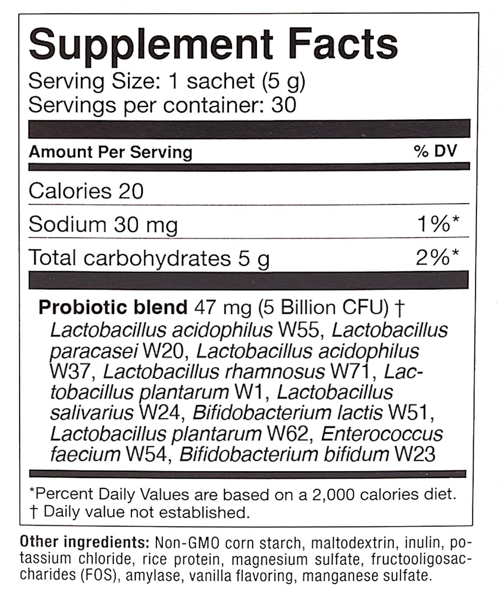 OMNi BiOTiC AB 10 – Clinically Tested Restorative Probiotic for Gut Flora & Digestion (30 Daily Packets) – Vegan, Hypoallergenic, Non-GMO