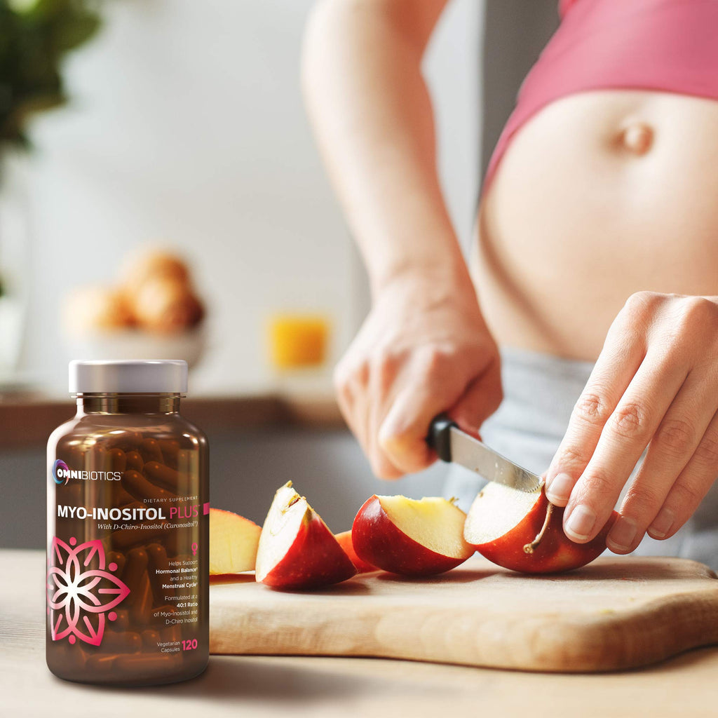 OmniBiotics Myo-Inositol & D-Chiro-Inositol 40:1 for Hormone Balance – Women’s Reproductive Health, 120 Vegan Capsules