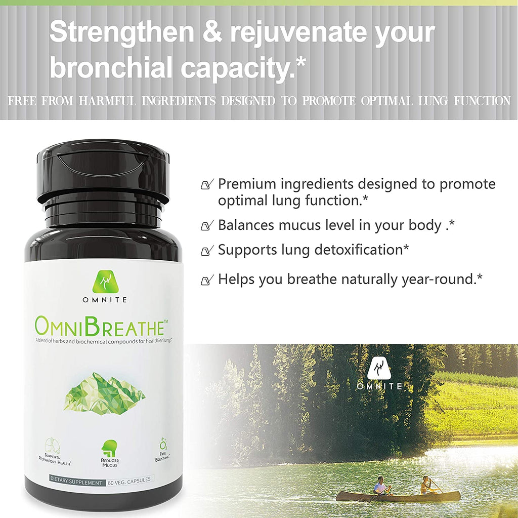OmniBreathe Lung Cleanse Detox | Respiratory Wellness for Smokers (Pack of 3)