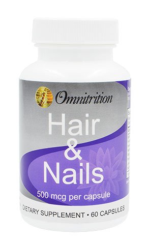 Omni Hair & Nails Dietary Supplement, 60 Capsules | Healthy Hair & Nails
