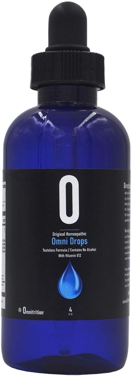 Omnitrition Omni Drops Diet Drops with Vitamin B12 – 4 oz + Program Guide