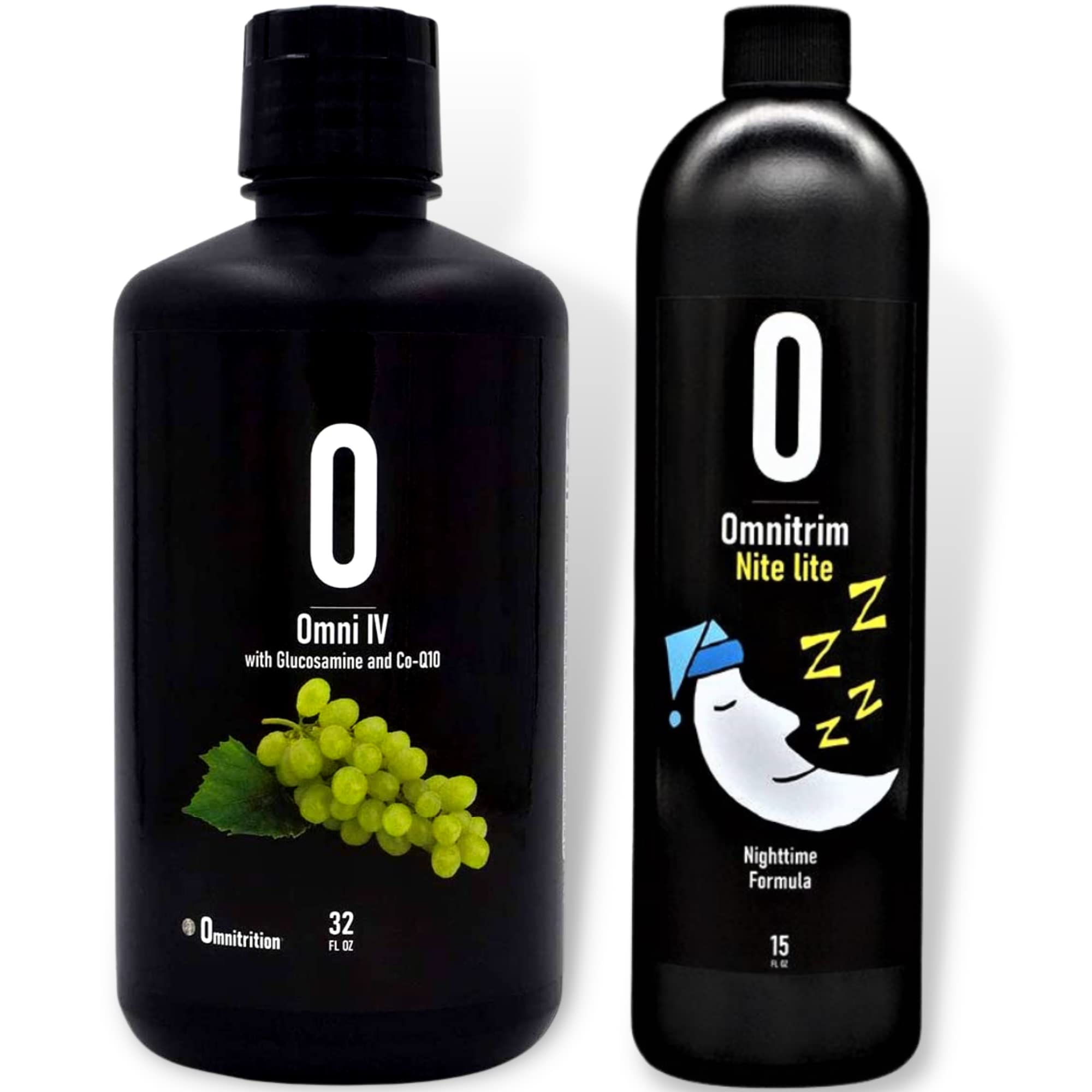 Omnitrition AM & PM Bundle: Omni IV Liquid Vitamin with Glucosamine + OmniTrim Nite Lite