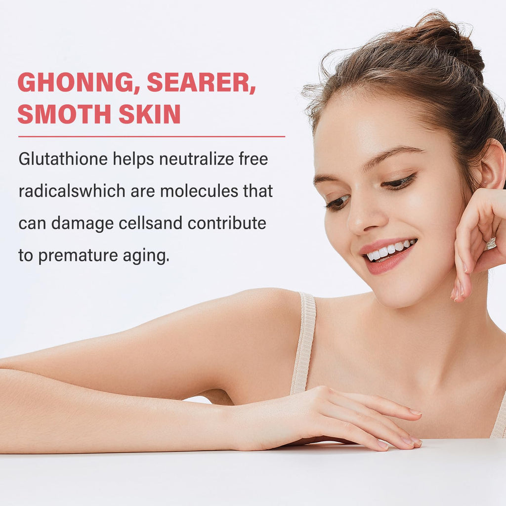 OMOGS Glutathione & NAC Supplement – Liver Health, Antioxidant Support | Vegan & Gluten-Free