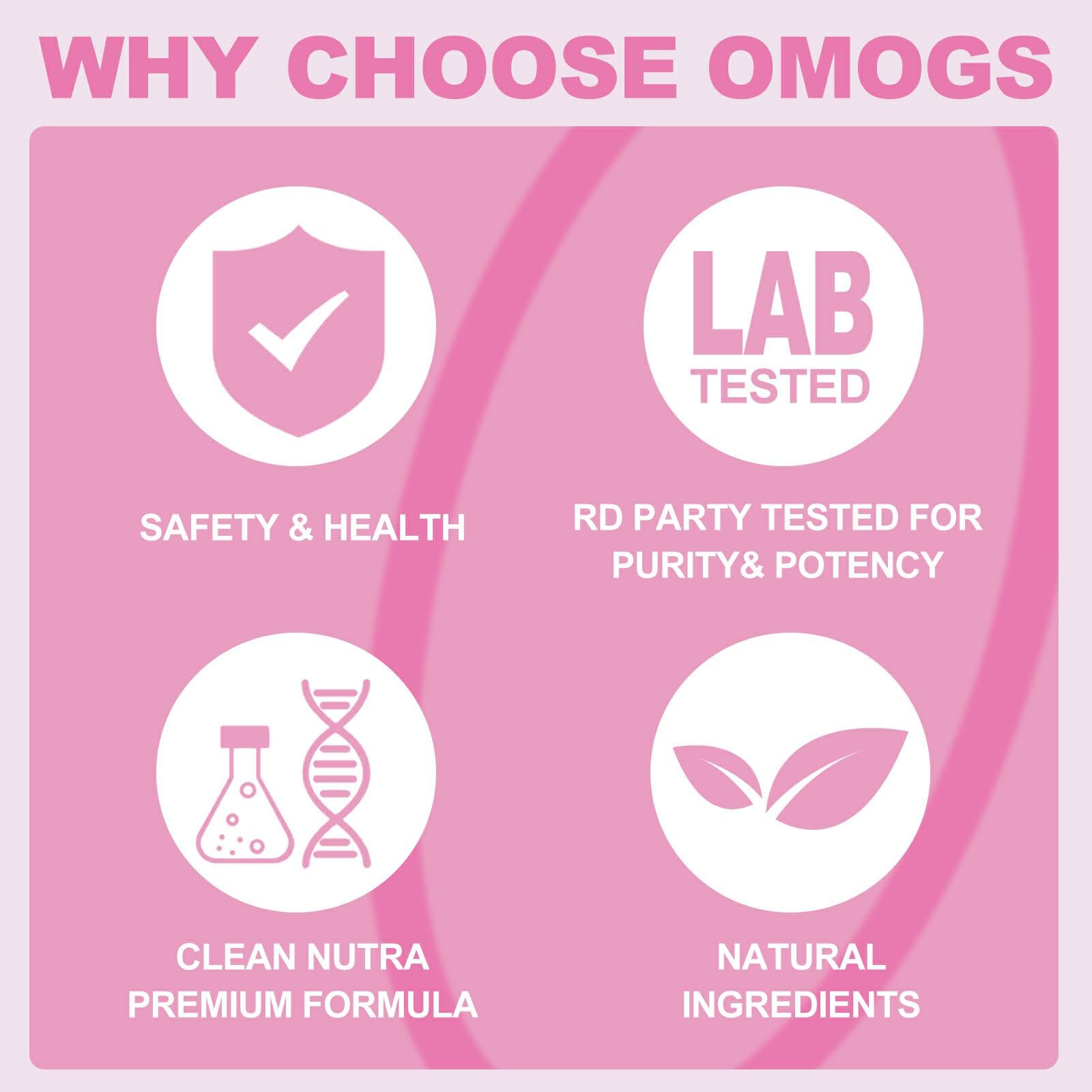 OMOGS Collagen Peptides Powder with Prebiotics & Cranberry – Hair, Skin & Digestion