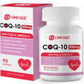 OMOGS CoQ10 200mg Softgels – High-Absorption CoQ10 for Heart Health, Immunity & Energy (Gluten Free, 90 Softgels)