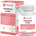 OMOGS Glutathione & NAC Supplement – Liver Health, Antioxidant Support | Vegan & Gluten-Free