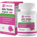 OMOGS Organic Milk Thistle Liver Support - 90 Capsules | Detox and Repair