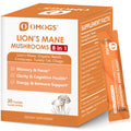 OMOGS Organic Mushroom Complex Powder Blend – Lion's Mane, Reishi, Cordyceps, Turkey Tail for Brain Health & Focus