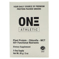 ON3 Athletic Protein Greens Supplement – Chlorella, Eleuthero & MCT Powder (5 Servings, Herbal)