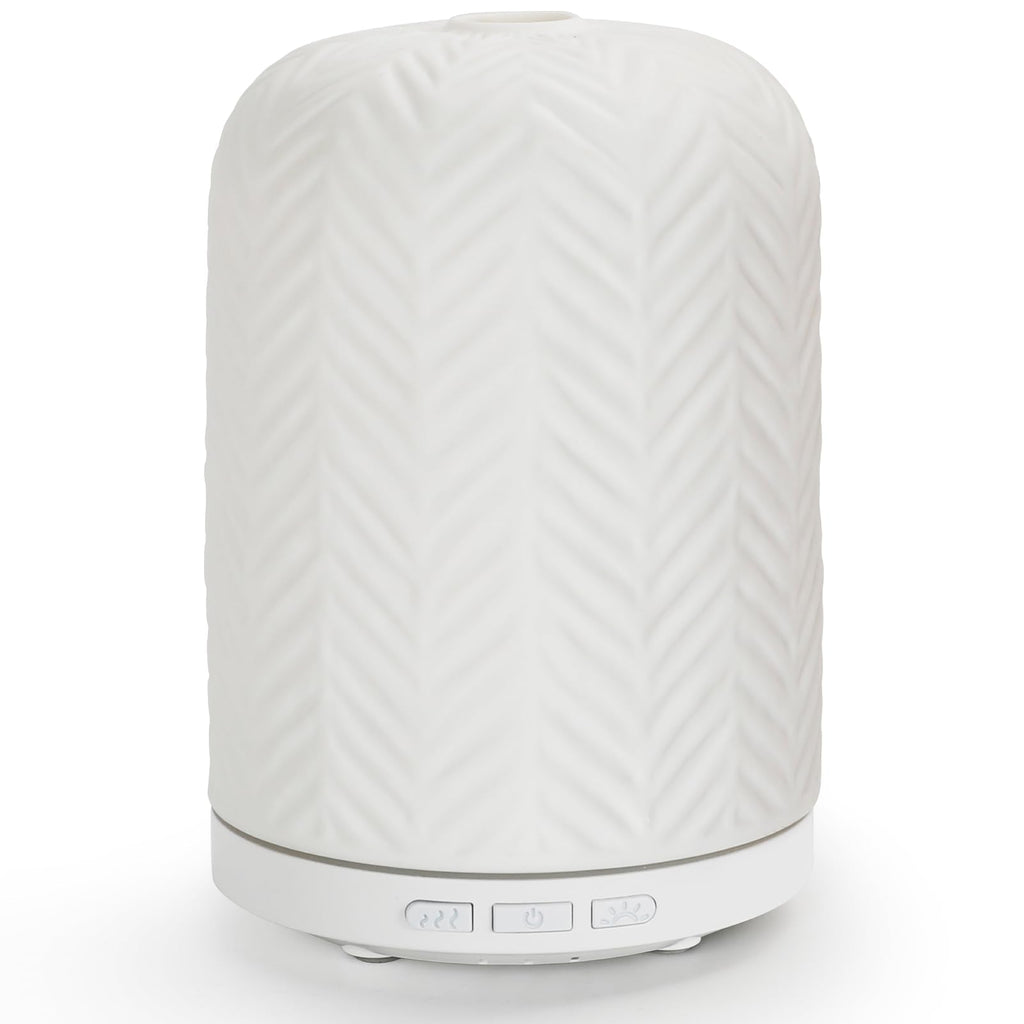 Onaboviva Essential Oil Diffuser – 2.4MHz Ultrasonic, 120ml Ceramic, BPA-Free