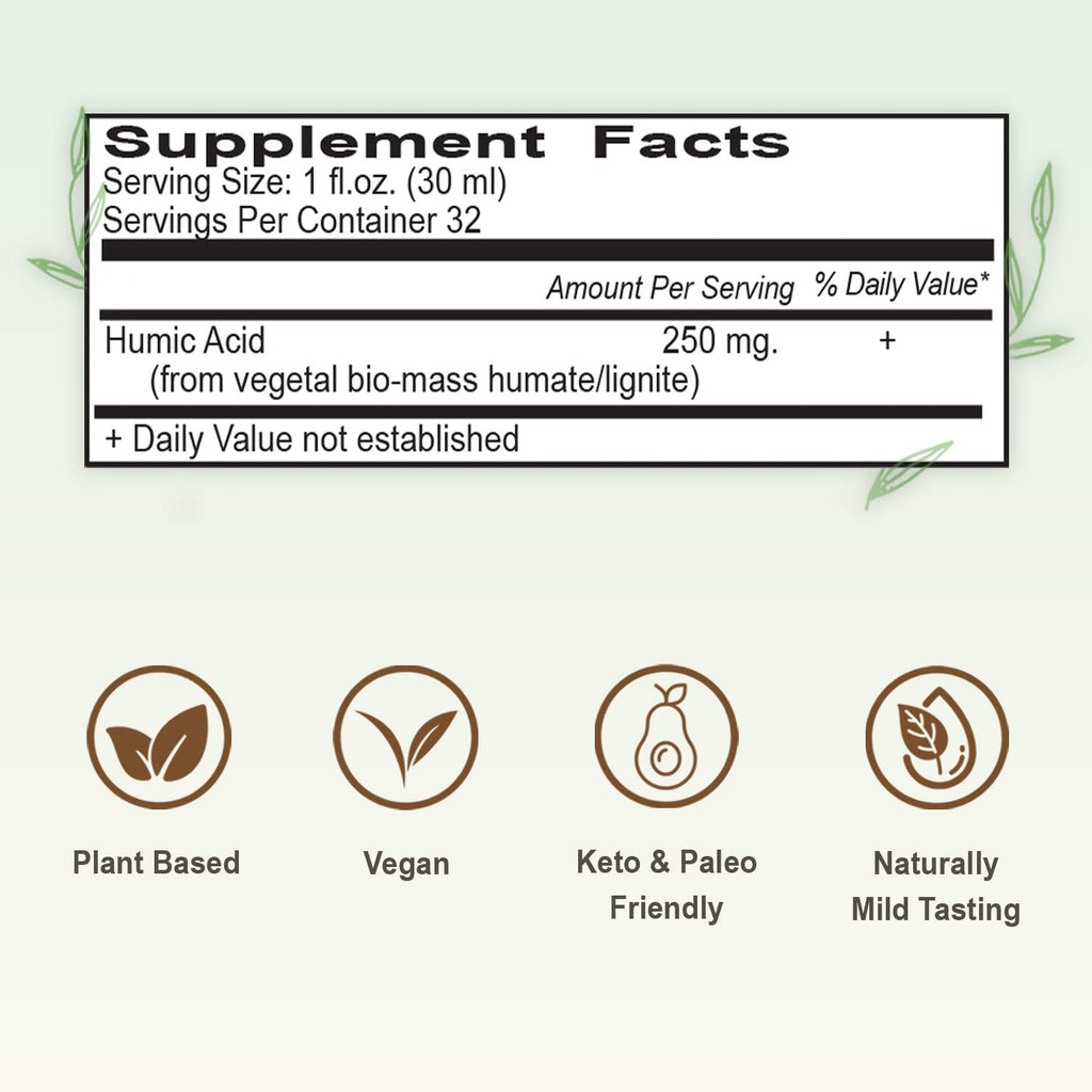 Vital Earth Minerals Humic Minerals 2-Pack – Fulvic Acid & 70+ Trace Minerals