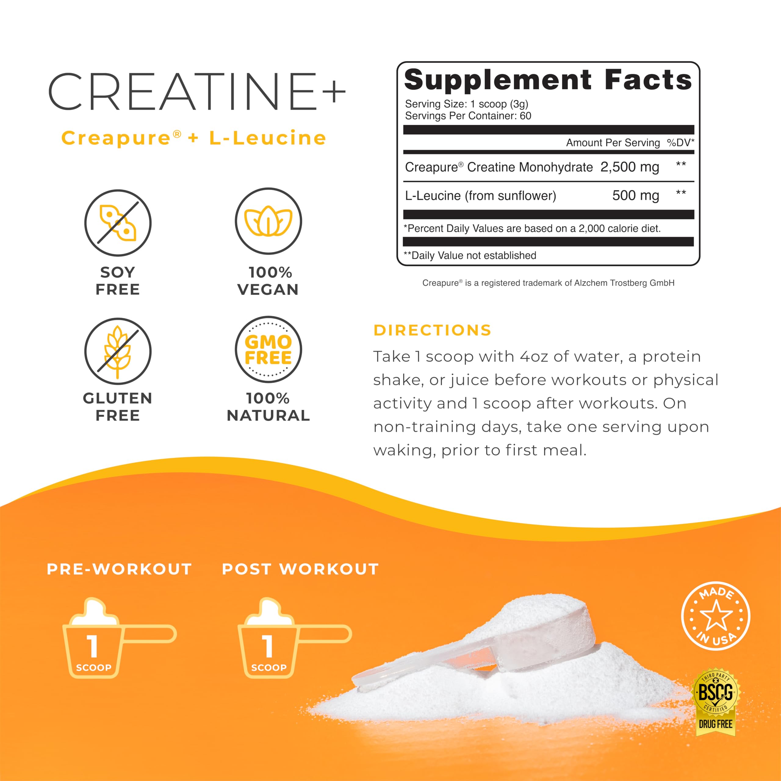 One Sol Creatine for Women - All-Natural Creapure, Unflavored