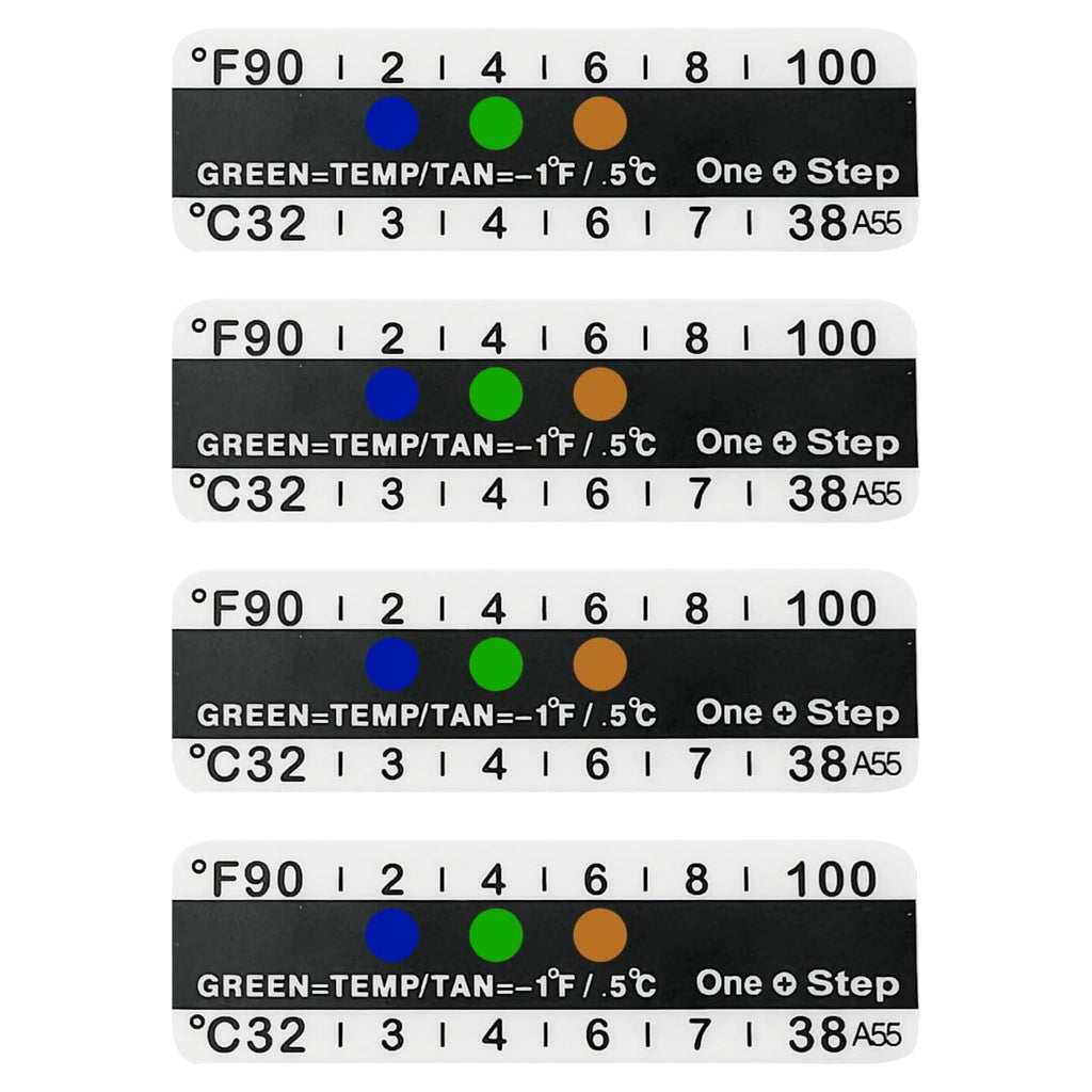 One Step Urine Temperature Test Strips – 100 Adhesive Stick-On Thermometer Strips (32°C–38°C / 90°F–100°F)