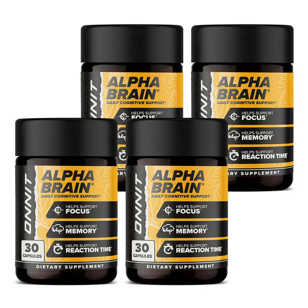 ONNIT Alpha Brain 120ct – Premium Nootropic for Focus, Memory & Concentration