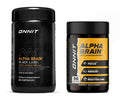 ONNIT Premium Alpha Brain Bundle – 90 Count + Black Label 80 Count Nootropic Brain Supplement