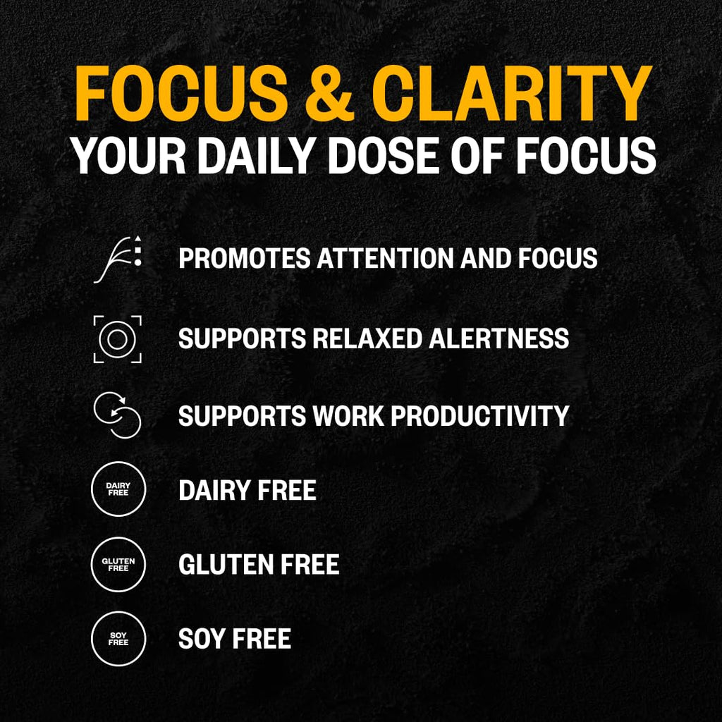 ONNIT Alpha Brain Black Label Capsules – Non-GMO Citicoline Brain Support for Focus & Clarity | 80 Count
