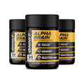 ONNIT Alpha Brain Nootropic Capsules – Memory, Focus & Mental Clarity (3× Bottles, 90 capsules)