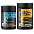 ONNIT Premium Alpha Brain Bundle – 90 Count Alpha Brain + 28 Count Shroom Tech Sport