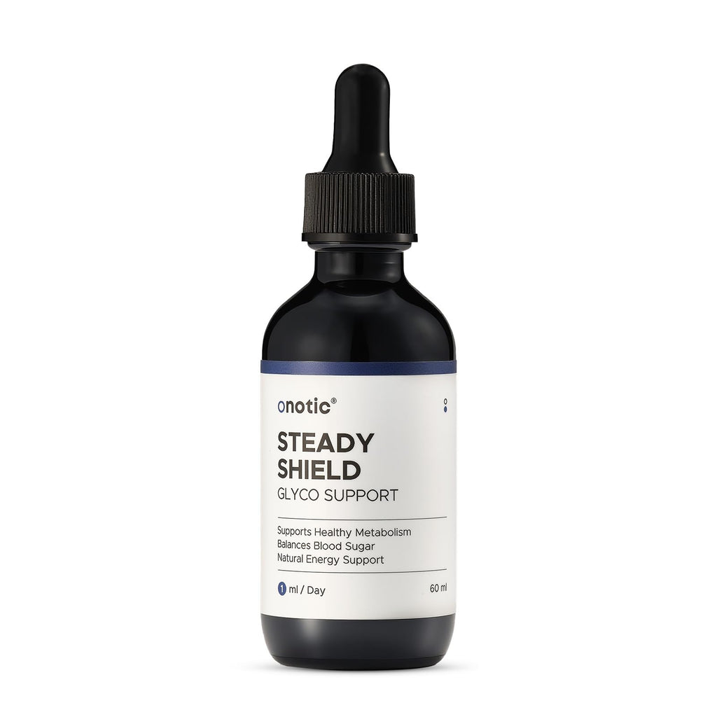 ONOTIC Glyco Support Steady Shield Drops – 17-in-1 Herbal Blood Sugar Health (60 ml) | Vegan, Non-GMO, Gluten Free