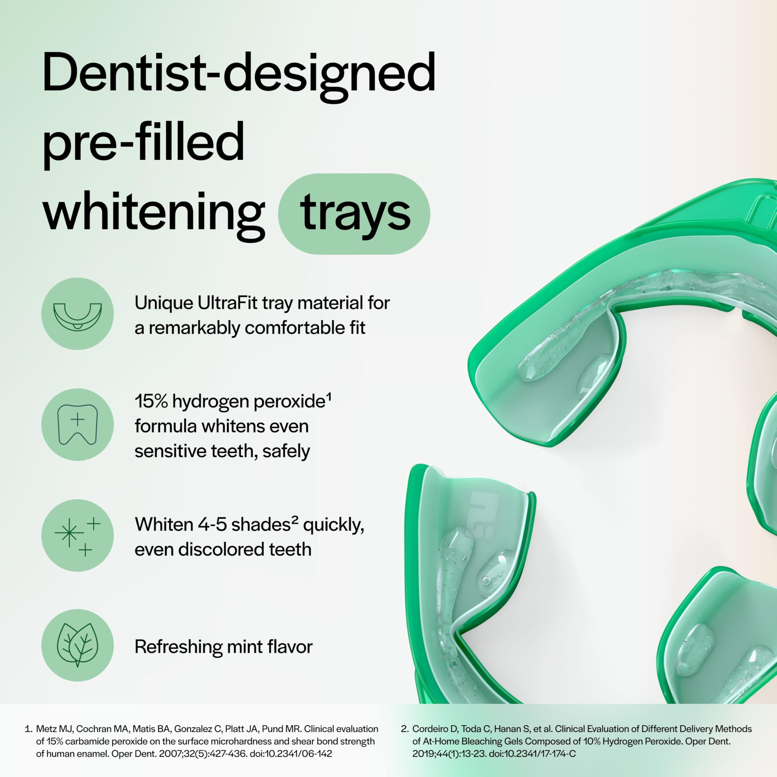 Opalescence Go 15% Mint — Prefilled Teeth Whitening Trays (4 Treatments per Pack, 3 Packs) | Ultradent
