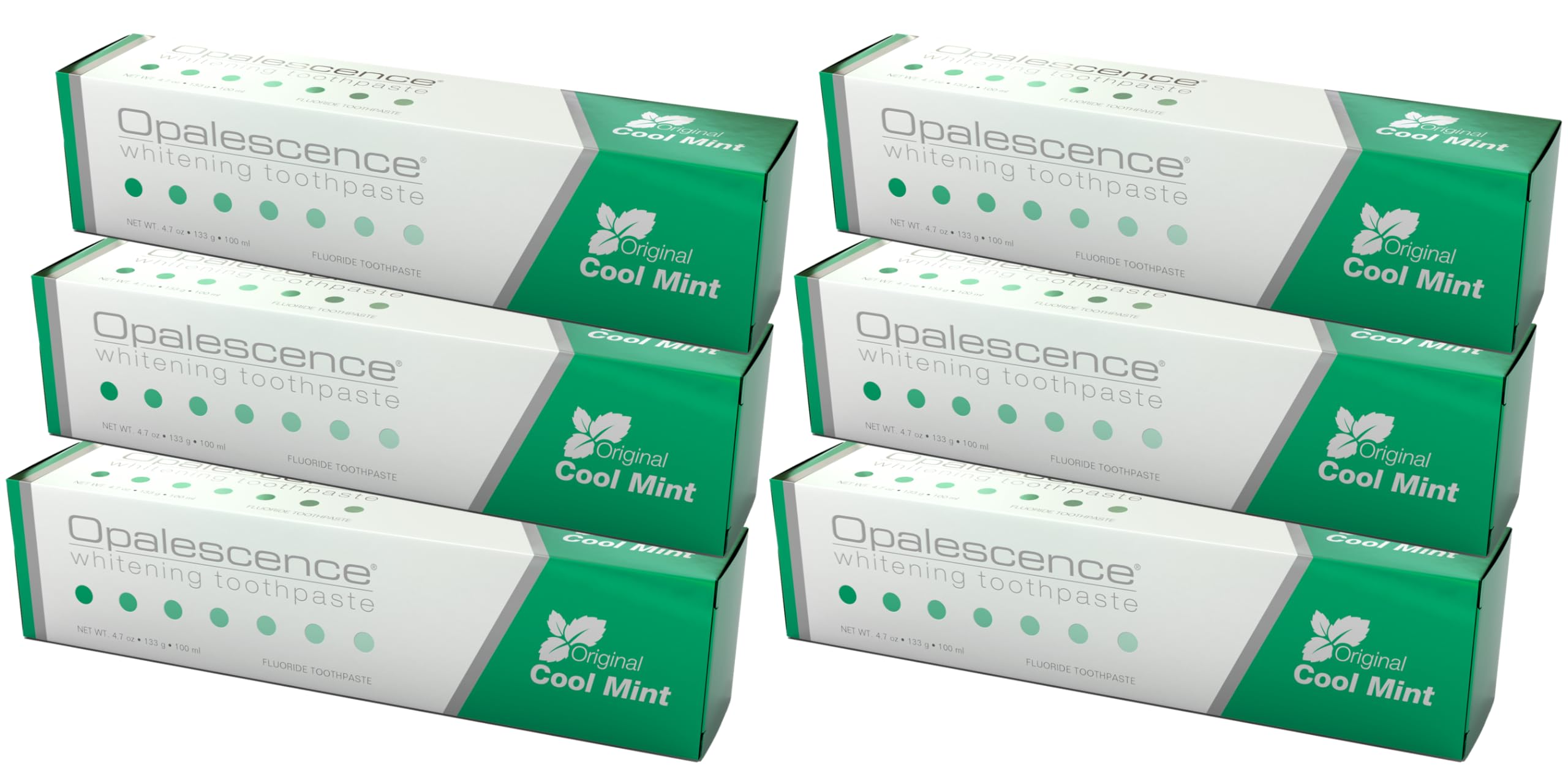 Opalescence Whitening Toothpaste Pack of 6 - Cool Mint, 4.7 oz