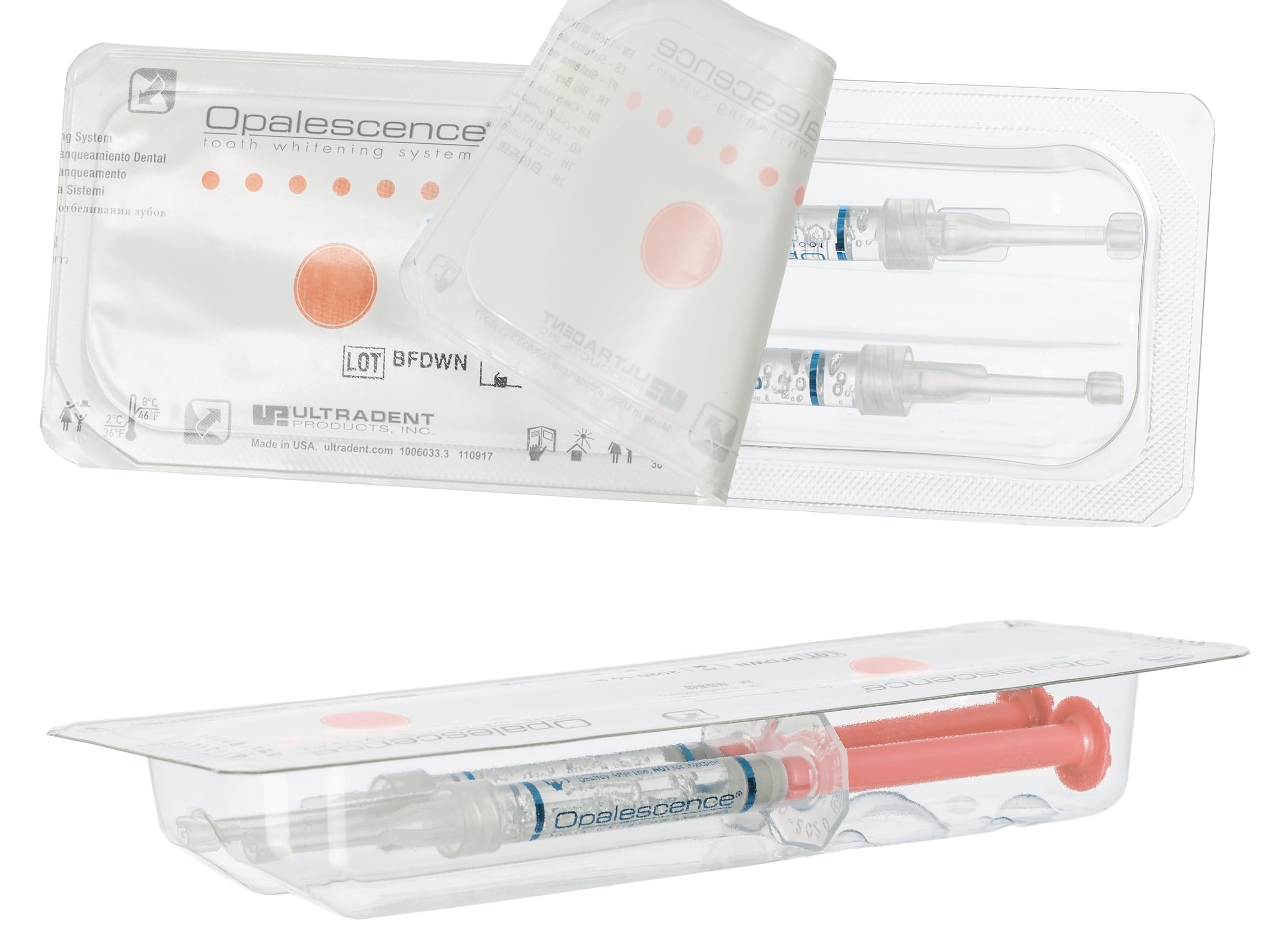Opalescence 20% PF Gel Syringes Refill Kit (12 Syringes) Carbamide Peroxide – Melon Flavor, Made by Ultradent