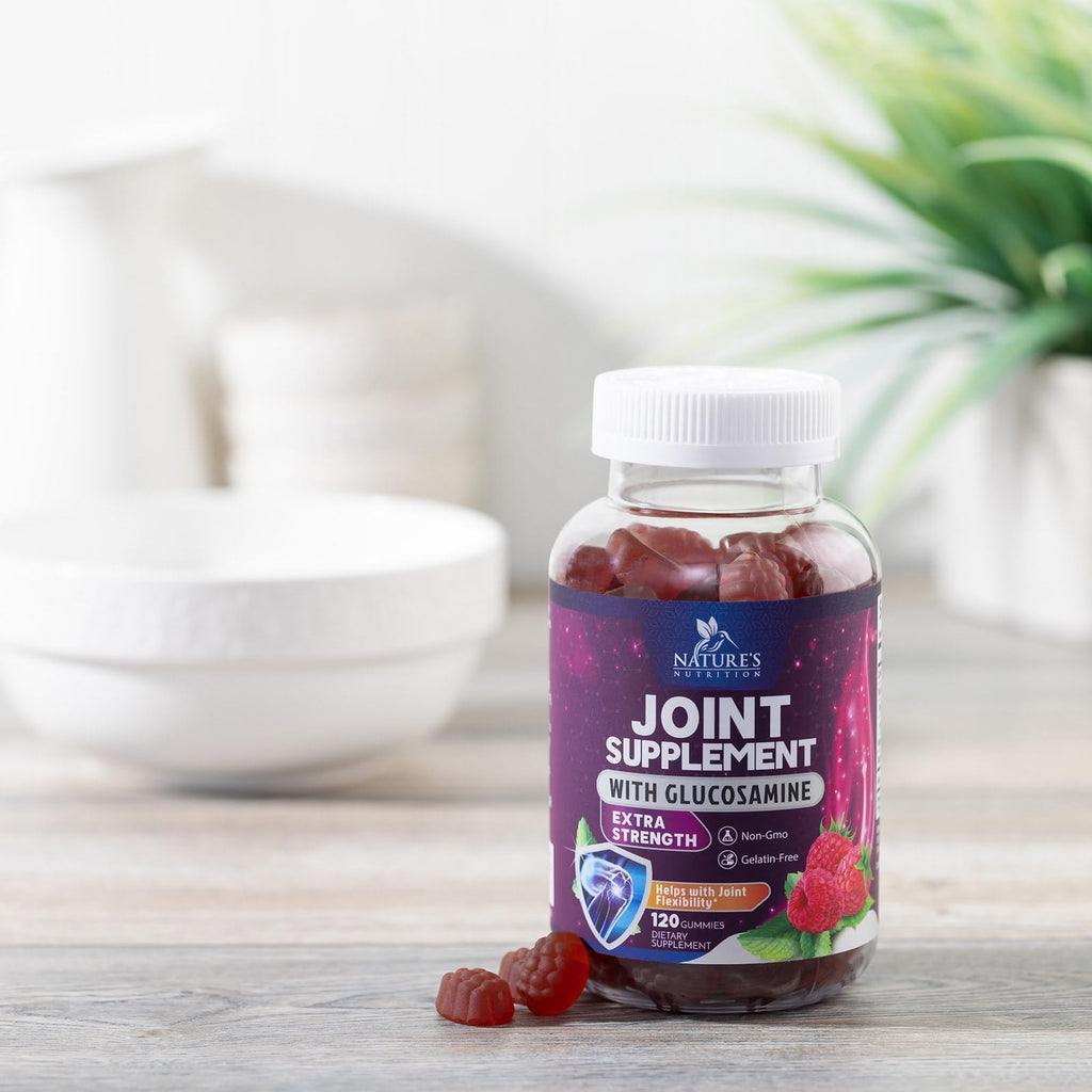 Nature's Nutrition Joint Support Gummies – Glucosamine & Vitamin E, 120 Gummies
