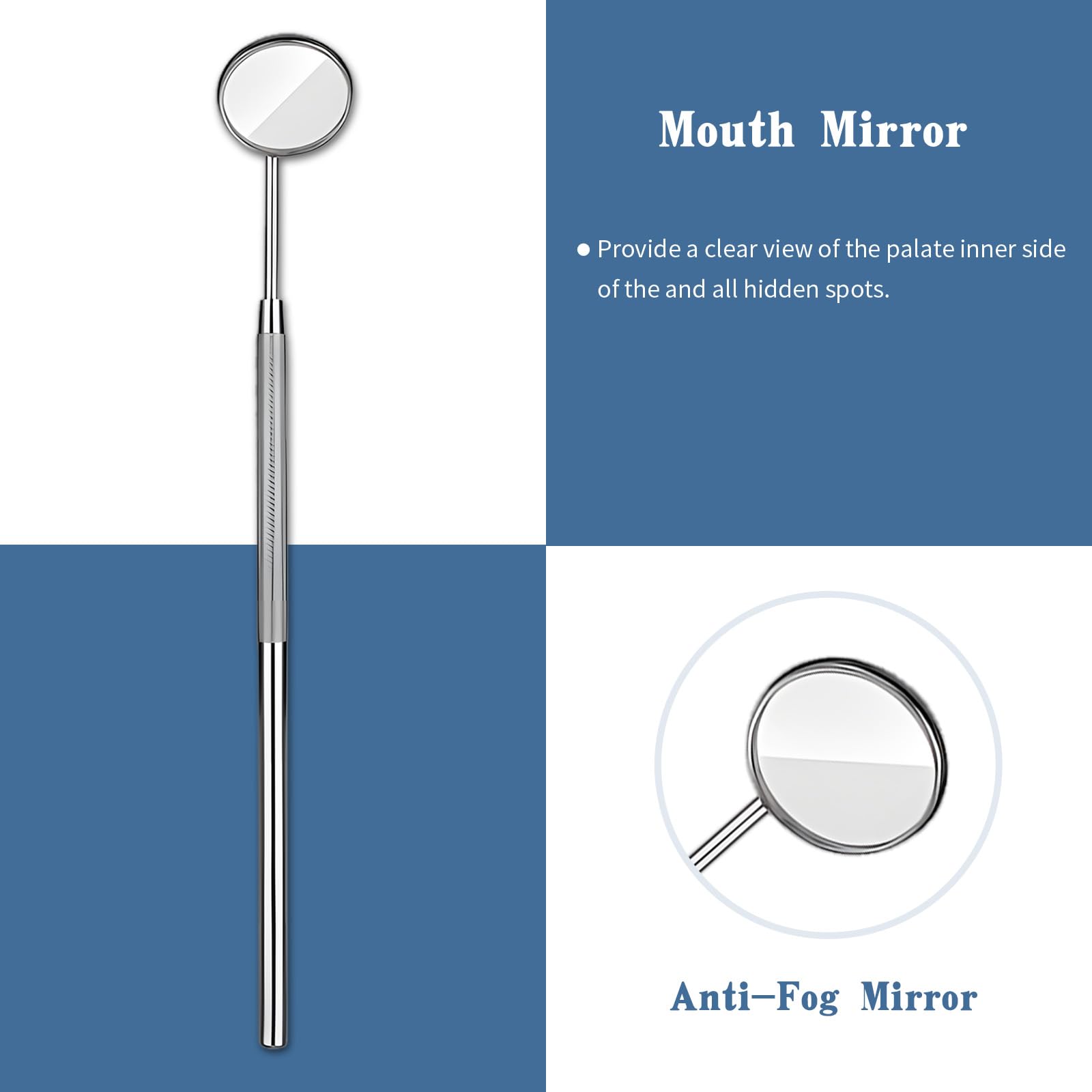 6-Piece Dental Tools Set – Stainless Steel Hygiene Kit with Case