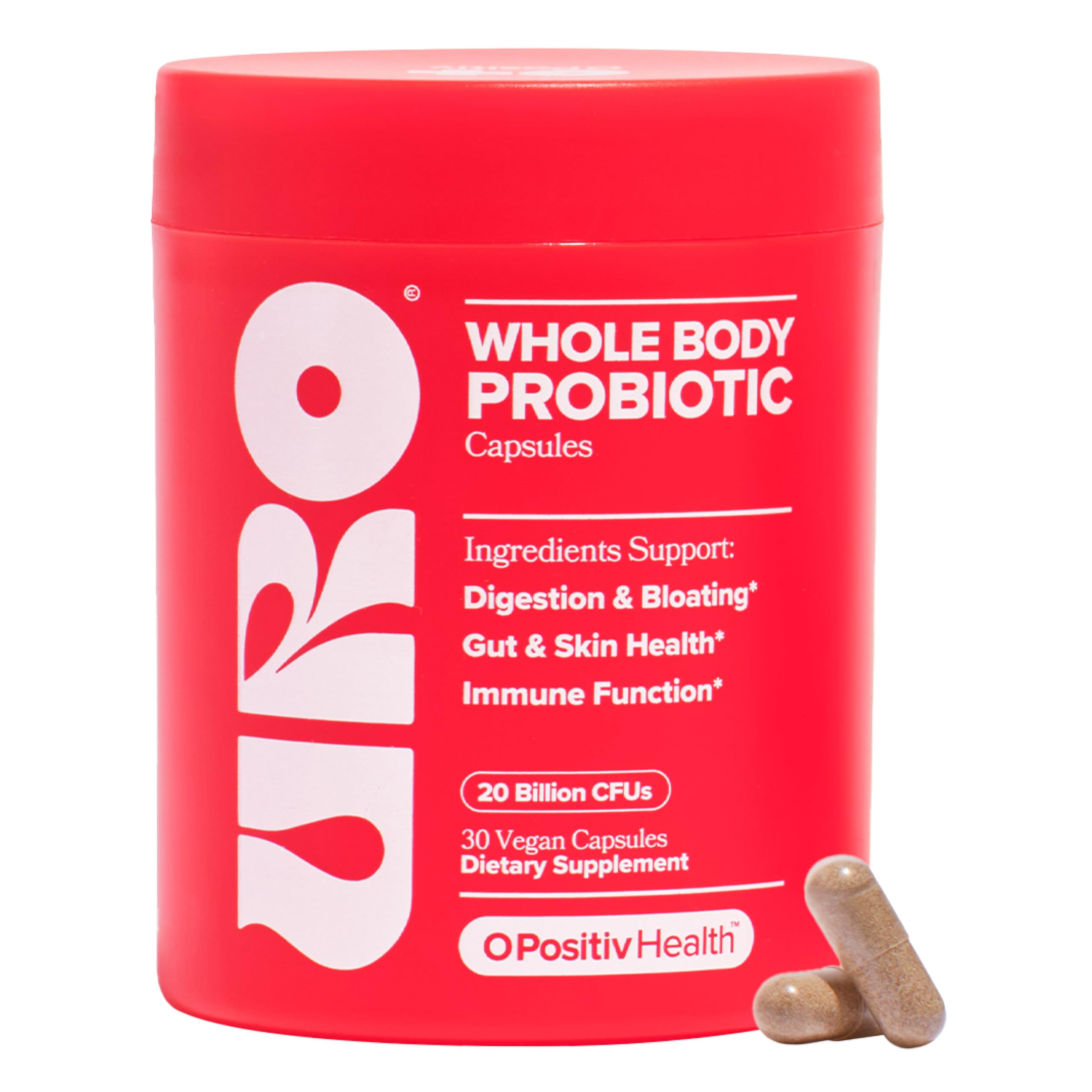 O Positiv URO Women’s Probiotic – All-in-One Probiotic for Vaginal, Gut, Skin & Oral Health | 20B+ CFUs | 30 Capsules | Non-GMO, Vegan, Gluten-Free