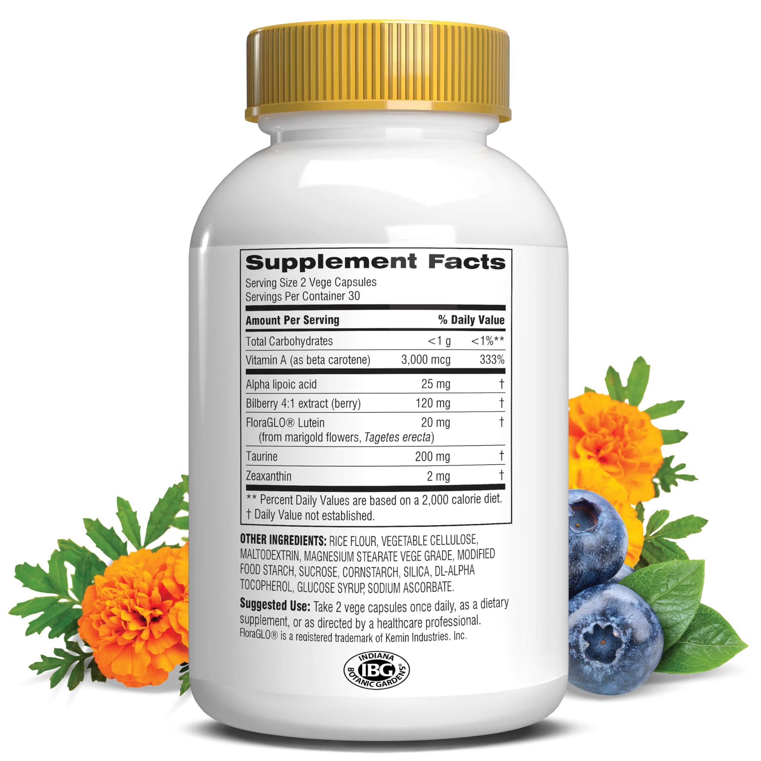 Opti Gold Vision Eye Health Support – Botanic Choice Maximum Strength (60 Capsules)