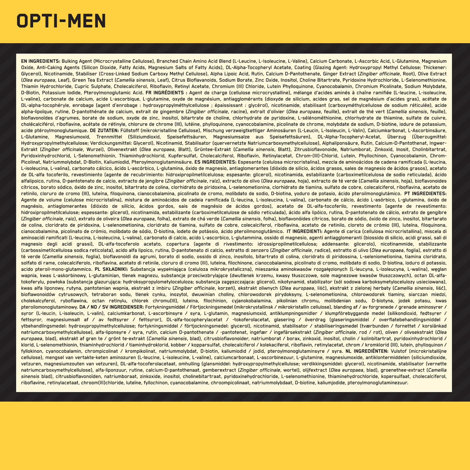 Optimum Nutrition Opti-Men Multivitamin Tablets - Pack of 90 (Packaging May Vary)