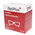 OptiPlus Eyeglass Lens Wipes – Pre-Moistened Cleaning Wipes for Glasses, Screens & Lenses | 252 Count