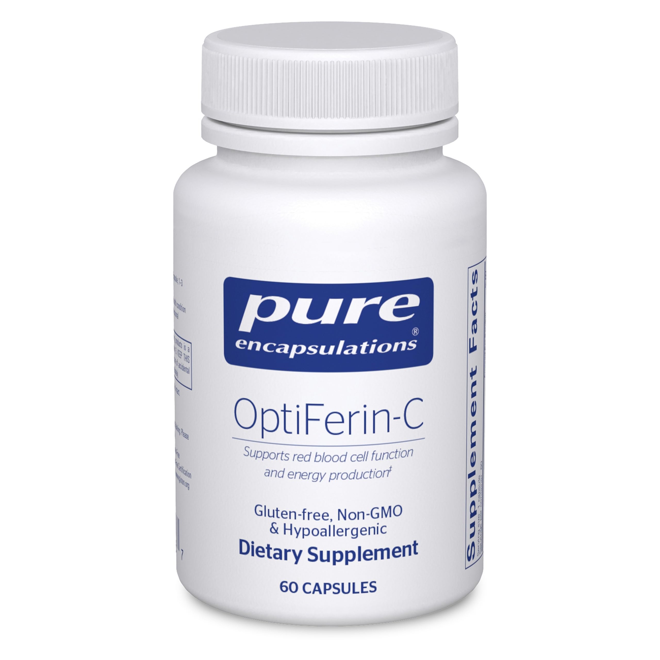 OptiFerin-C by Pure Encapsulations - Iron Absorption, Vitamin C, 60 Capsules