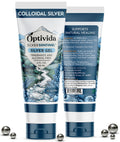 OPTIVIDA Colloidal Silver Gel for Wound Care – Unscented Nano-Silver Topical Gel (4 oz)