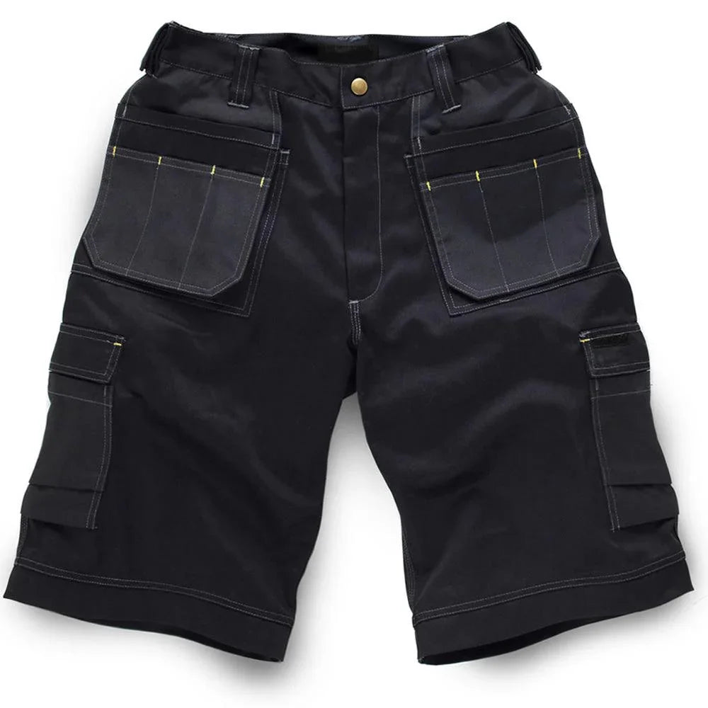 Standsafe WK020 Contrast Holster Pocket Work Shorts Black 38" Waist