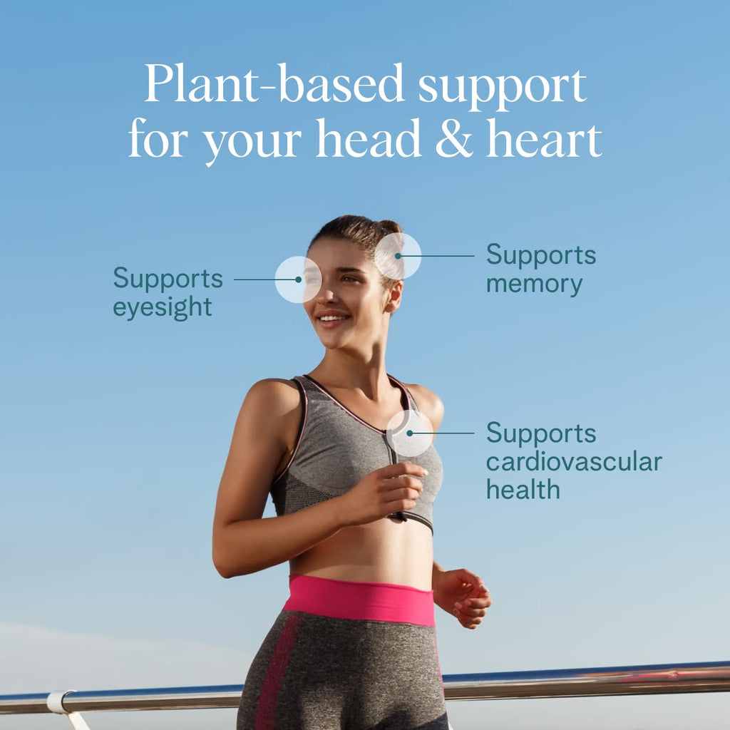Ora Organic Vegan Omega-3 DHA 500mg – Algae-Sourced | Brain, Eye & Heart Health | 60 Capsules