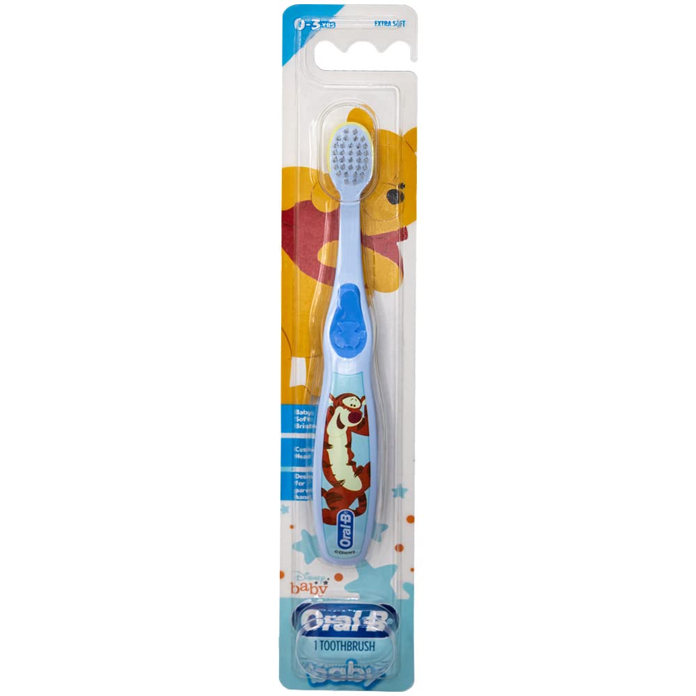 Oral-B Baby Pooh Manual Toothbrushes – Extra Soft for 0-3 Years – Pack of 3
